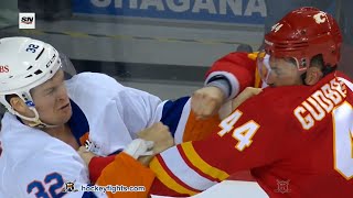 Ross Johnston vs Erik Gudbranson Feb 12 2022 [upl. by Angy]