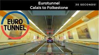 The Eurotunnel Crossing in 30 Seconds  Calais to Folkestone Car Trian  Le Shuttle 4K UHD [upl. by Cerf10]