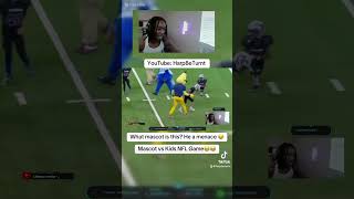 This mascot is devious😂😂 New Mascot Vs Kids NFL Game on my channnel🔥 HarpBeTurnt nfl football [upl. by Nodnorb]