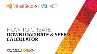 VB NET  Download Rate amp Speed Calculator [upl. by Gariepy]