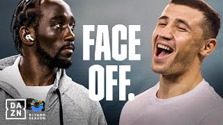 FACE OFF  Riyadh Season Card Terence Crawford vs Israil Madrimov [upl. by Anilem]