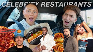 TRYING EVERY CELEBRITY RESTAURANT IN LA [upl. by Schnapp284]