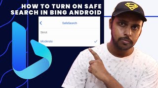 How to turn on safe search in bing android  turn on safe search on bing mobile [upl. by Rosenfeld]