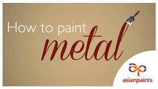 How to paint metal [upl. by Araiek]