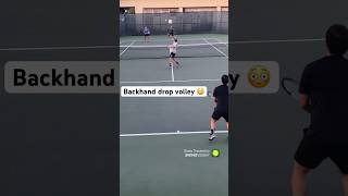 Sick backhand drop volley  USTA 40 doubles tennis [upl. by Casanova]