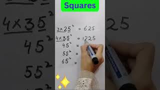 5 Minutes to MASTERING Squares in Maths maths mathematicstricks Study about mathematics505 [upl. by Avle143]