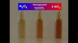 Chemisches Gleichgewicht von Stickstoffdioxid NO2 [upl. by Iniffit]