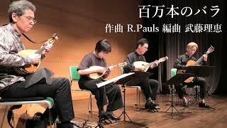 百万本のバラ  R Pauls 編曲 武藤理恵 青山忠マンドリンアンサンブル [upl. by Masao]