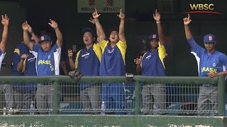 Highlights Brazil v Mexico  U18 Baseball World Cup 2015 [upl. by Eusadnilem]