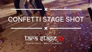 Confetti Stage Shot  Air compressed confetti blast [upl. by Sauncho]