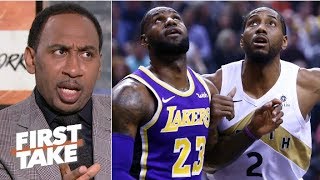 ‘If you’re Kawhi Leonard you don’t want to play with LeBron’ – Stephen A  First Take [upl. by Lasala]