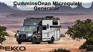 LichtsinnRVcom  The Winnebago EKKO CumminsOnan Microquiet Generator  Class C Gas Motorhome [upl. by Ydnic]