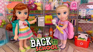 Elsa and Anna Back to School Shopping for Elsya and Anya [upl. by Ioves359]