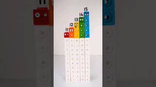 Lets Transform Numberblocks 11 to 15 Mathlink Cubes Shorts [upl. by Aryam]