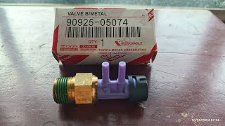 Toyota 2E BIMETAL VALVE 9092505074 [upl. by Enelyad806]