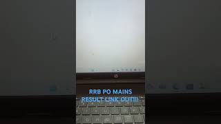 RRB PO MAINS RESULT LINK OUT ibps rrbpo [upl. by Suiluj]