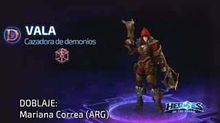 Vala la Cazadora de Demonios Español Latino  Frases en Heroes of the Storm [upl. by Vez]