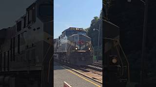 Monongahela Heritage Unit 8025 leads a trash train at Lewistown PA 09112024 [upl. by Saint228]