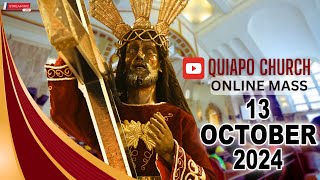 Live · Quiapo Church Mass Today · 13 October 2024 · Sunday · Healing Mass [upl. by Galanti]