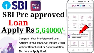 How to apply sbi pre approved personal loan by Yono sbi 2023 [upl. by Oderfigis448]