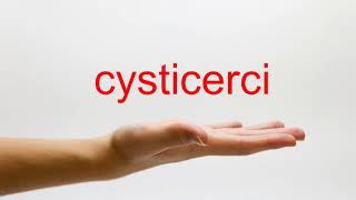 How to Pronounce cysticerci  American English [upl. by Essyla]