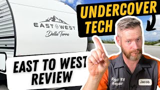 Undercover RV tech reviews East to West Della Terra from Forest River [upl. by Llorre634]