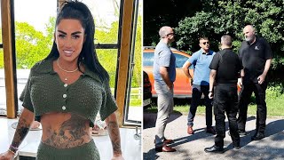 Katie Price’s £2m Mucky Mansion swarmed by bailiffs on eviction day [upl. by Assyram586]