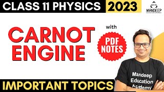 Carnot Engine Class 11 Physics  Efficiency of Carnot Engine Derivation Heat amp Thermodynamics [upl. by Ecnaled]