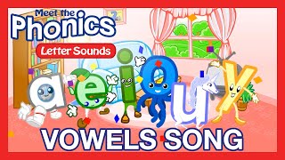 Meet the Phonics  Letter Sounds  Vowels Song  Preschool Prep Company [upl. by Booth705]