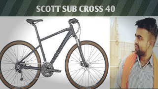 Scott sub cross 40  2022 Hybrid bike [upl. by Nedah65]