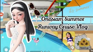 Onesiam Runway  Last Day of Summer Zepeto Vlog [upl. by Amandie]