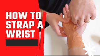 How to Strap a Wrist [upl. by Eessac]