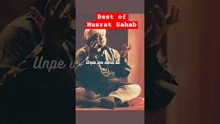 😇😇Best of Nusrat Fateh Ali Khan 🥰🥰 unke andazekaram shorts qawwali lyrics [upl. by Okechuku]