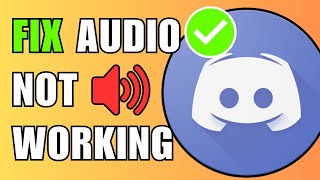 How To Fix Discord Audio Not Working [upl. by Eralcyram]