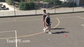 Netball Drill  Defending  Face Marking  Side Step [upl. by Lednyk]