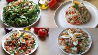 4 recettes de salades faciles amprapide spécial ramadan وصفات سلائط صحية لشهر رمضان 🌙 [upl. by Vierno]