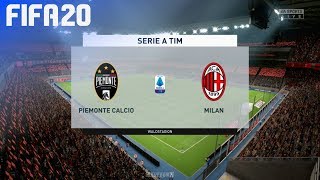 FIFA 20  Piemonte Calcio vs AC Milan  Waldstadion [upl. by Revkah628]