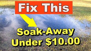 Vertical Drainage  SOAKAWAY NEW Way to Remove Water  DIY under 10 [upl. by Aniara]