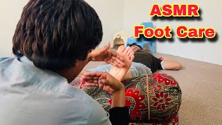 ASMR  ANTI DEPRESSION FOOT MASSAGE BY LEGEND RAFIQUE MASTER  relax and enjoy 😉 [upl. by Fasa]