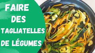 Tagliatelles de légumes [upl. by Benedick]