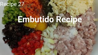 How to Make Embutido Recipe  Embutido Recipe  Filipino Style Meatloaf [upl. by Uchish]