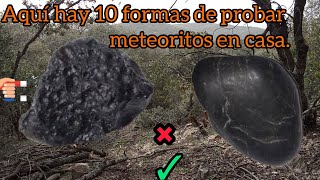 Cómo identificar un meteorito negro de la forma más sencilla [upl. by Banna887]