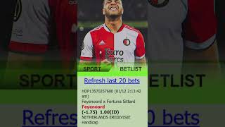 Prediksi Parlay Feyenoord vs Sittard  NETHERLANDS SUPER CUP LIGA ISRAELCambuur v ABC RN [upl. by Elamef]