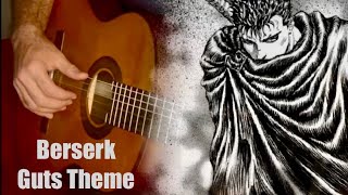 Berserk  Guts Theme Guitar Cover With Guitar Tab [upl. by Mirak308]