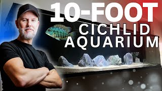 10FOOT American Cichlid Tank Setup  Custom Aquariums [upl. by Ezechiel]