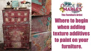 Where to begin when adding texture additives to paint on your furniture [upl. by Gonsalve]