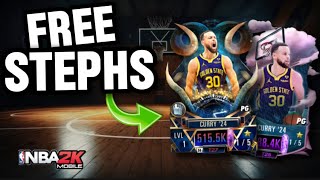 How To Get FREE Stephen Curry Card CODES He Is UNREAL 🔥  NBA 2K Mobile [upl. by Nodnahs]