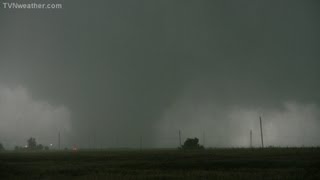 Birth of the worldrecord 26mile wide EF5 tornado near El Reno Oklahoma May 31 2013 [upl. by Ardis230]