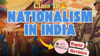 Nationalism In India Class 10  One Shot Rapid Revision  History Class 10 [upl. by Guimond]