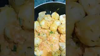 Niramish aloo dom recipe alurdom niramishalurdom alurdomrecipe food shorts [upl. by Suzette]